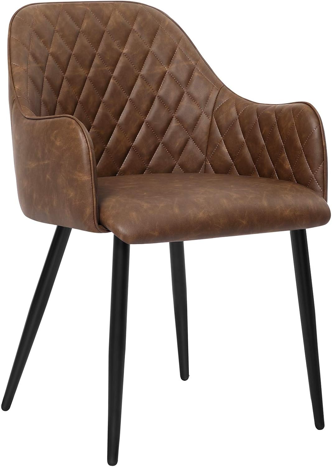 Kare Design Sedia A Braccioli Bel Air, Nero, 78x58x53cm, Altezza Seduta 47cm, Eleganto, Stile Vintage, Stile Retrò, Sala Da Pranzo, Sala Riunione, Scrivania