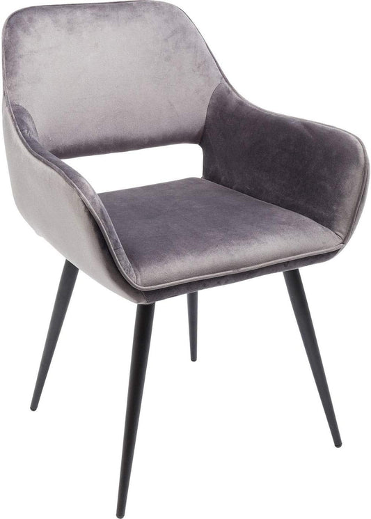 FurnitureR Sedia girevole da pranzo con ruote, seduta imbottita e schienale ergonomico, adatta a sala da pranzo, cucina o soggiorno, tessuto Morandi